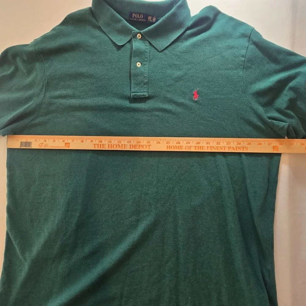 Polo Ralph Lauren Short Sleeve Men's Size 3XLT Tall Pink Pony‎ Lime Green Shirt